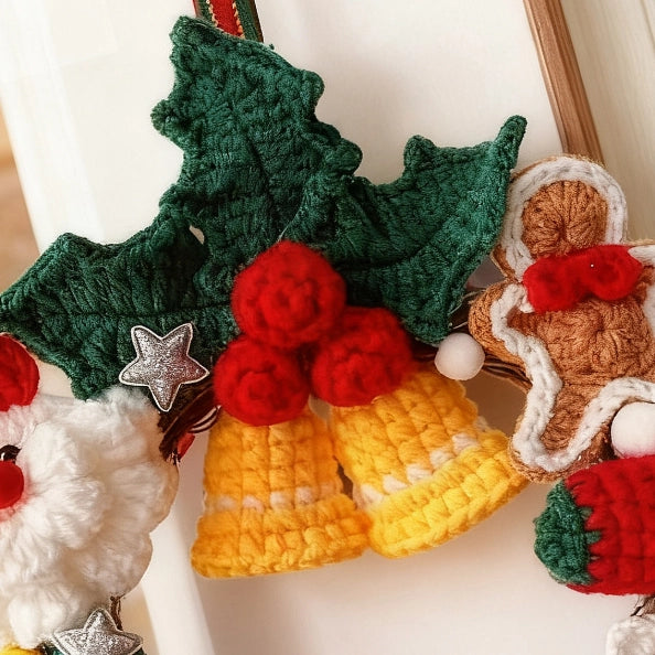 Crochet Kit - Christmas Wreath Hand-Knitting Craft Kit