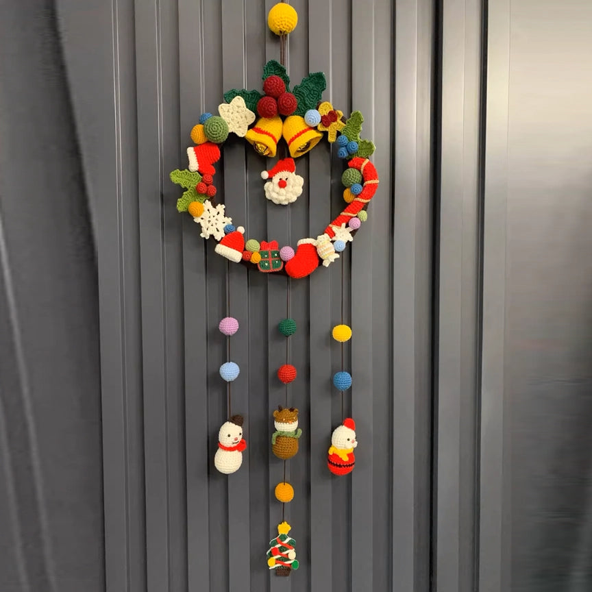 Crochet Kit - Christmas Wreath Hand-Knitting Craft Kit