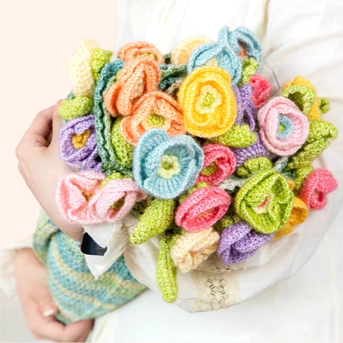 Crochet Kit - Lily Flower Bouquet Blanket