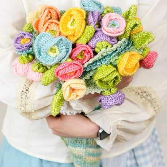 Crochet Kit - Lily Flower Bouquet Blanket