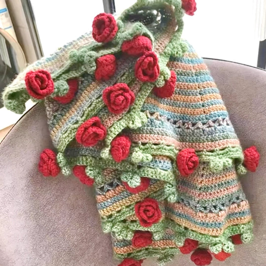 Crochet Kit - Rose Bouquet Blanket