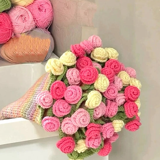 Crochet Kit - Rose Bouquet Blanket