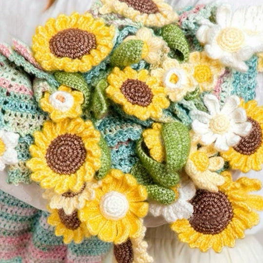 Crochet Kit - Sunflower Bouquet Blanket