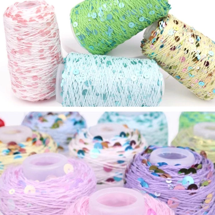 Cotton Metallic/Sequin Yarn 50 Grams