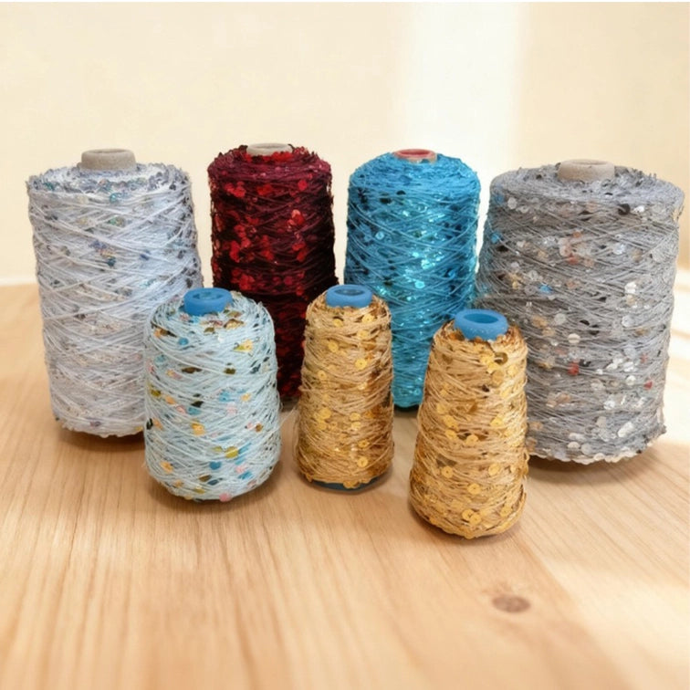 Cotton Metallic/Sequin Yarn 50 Grams