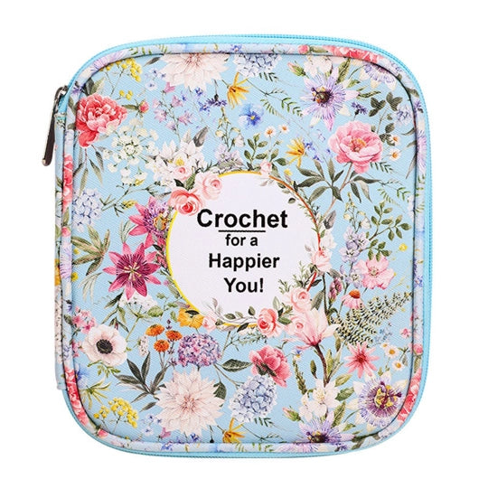 Floral Hand-Knitted Storage Bag