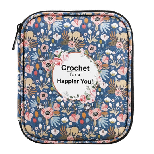 Floral Hand-Knitted Storage Bag