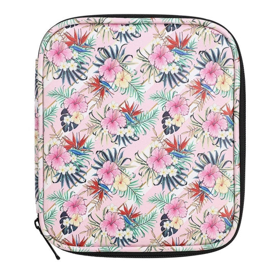 Floral Hand-Knitted Storage Bag