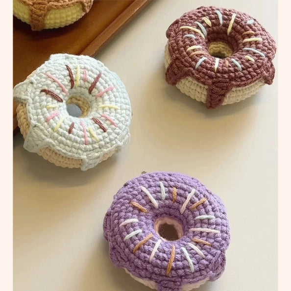 Crochet Kit - Hand-Crocheted Yarn Craft Kit for Donut Ornament