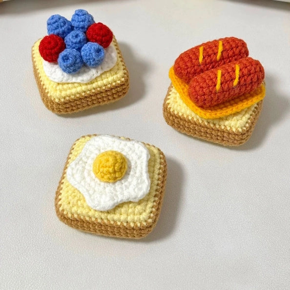 Crochet Kit - Hand-Crocheted Yarn Craft Kit for Donut Ornament