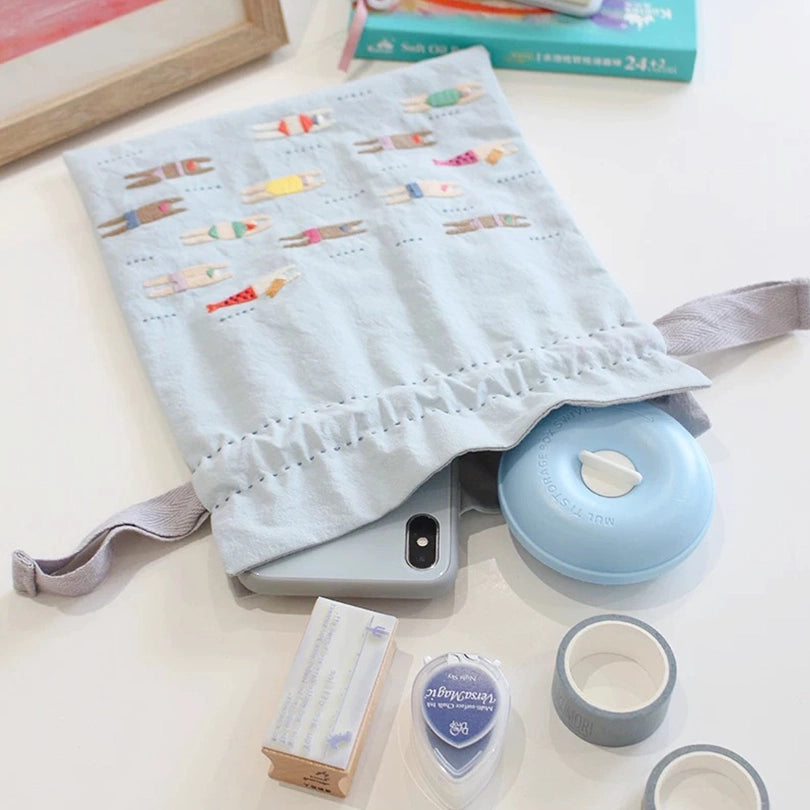 DlY Embroidery -Storage Pouch