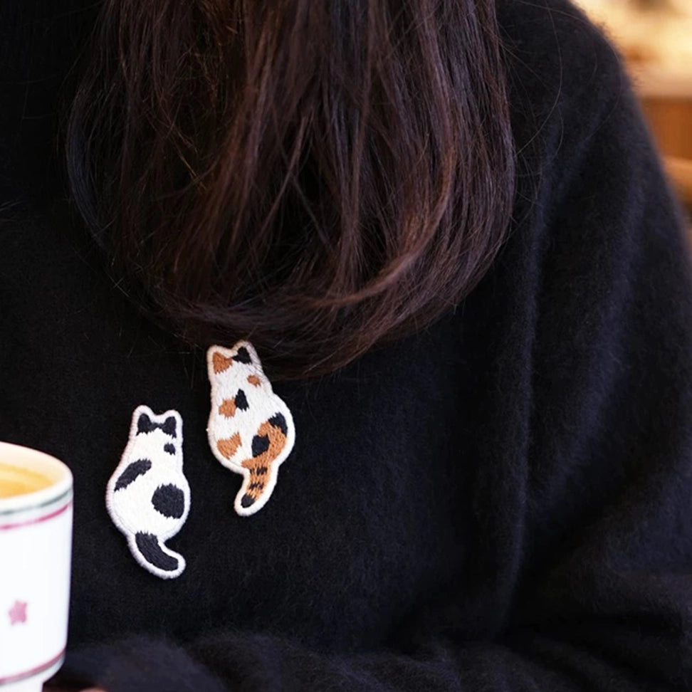 DlY Embroidery-Cat Brooch