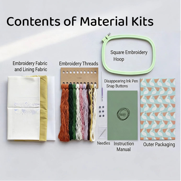 DlY Embroidery -Floral Tissue Box Cover