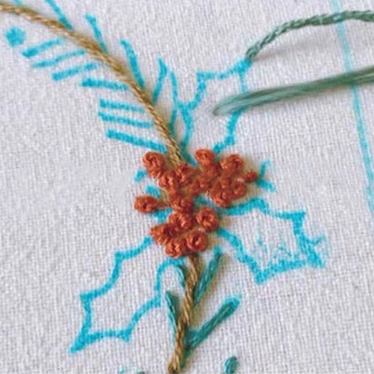 DlY Embroidery-Christmas Coaster