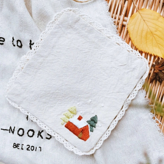 DlY Embroidery-Christmas Coaster