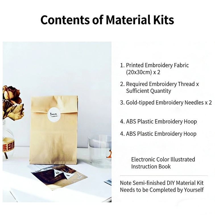 DlY Embroidery-Christmas Coaster