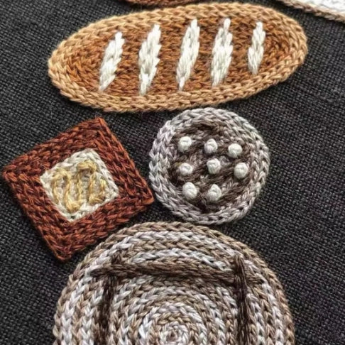 DlY Embroidery -Bread Set
