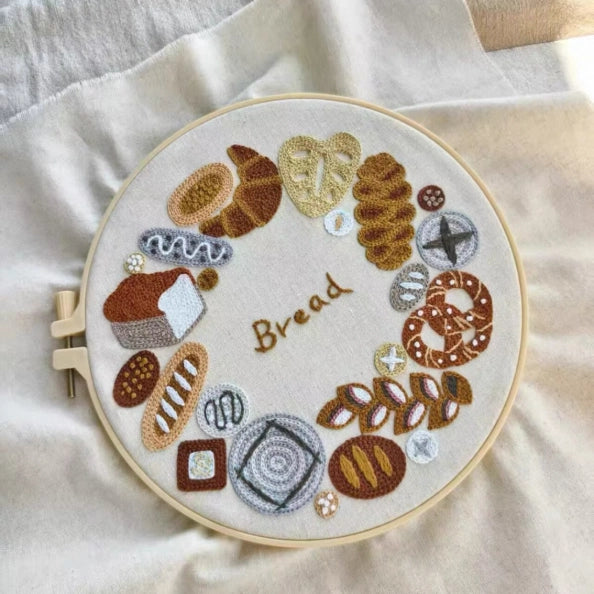 DlY Embroidery -Bread Set