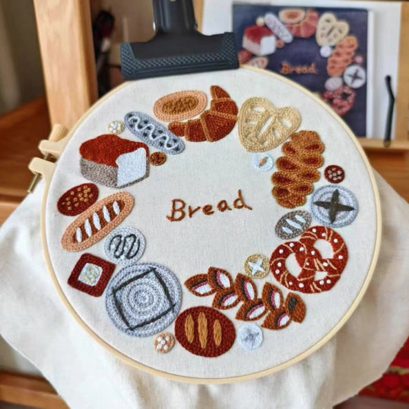 DlY Embroidery -Bread Set