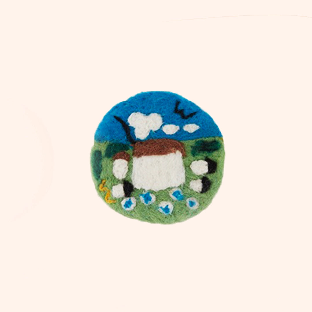 Artisan-Made - Wool Felted Landscape Coaster