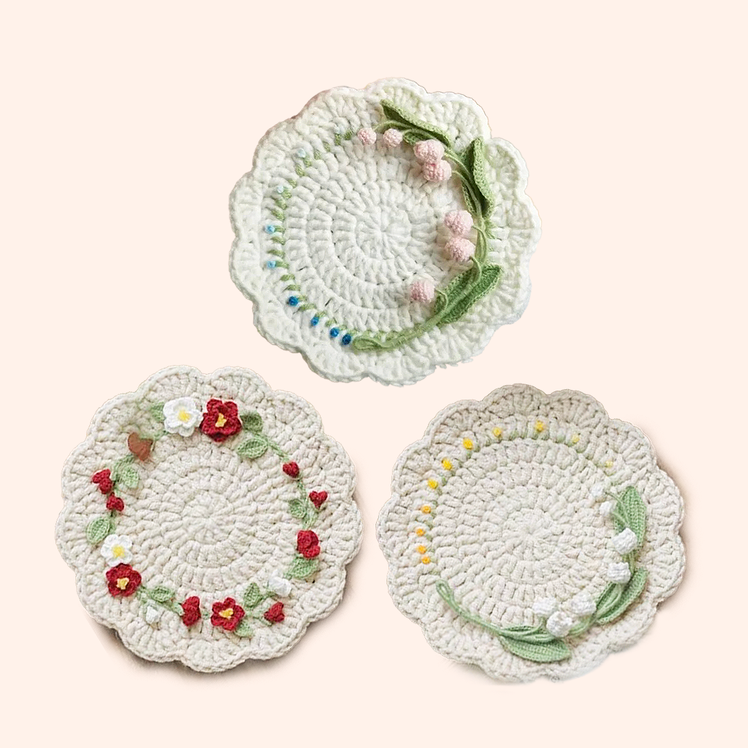 Crochet Kit - Flower Coaster