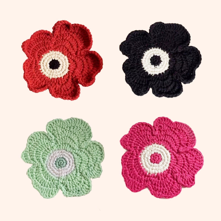 Crochet Kit - Irregular Flower Coaster