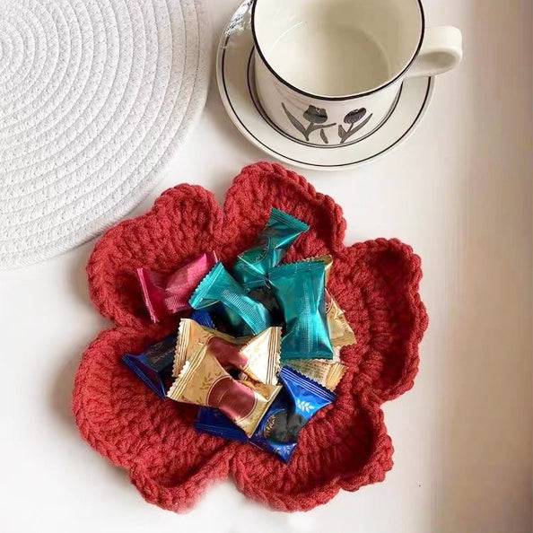 Crochet Kit - Irregular Flower Coaster