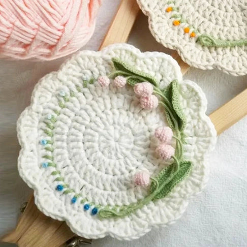 Crochet Kit - Flower Coaster
