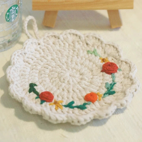 Crochet Kit - Flower Coaster