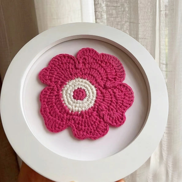 Crochet Kit - Irregular Flower Coaster