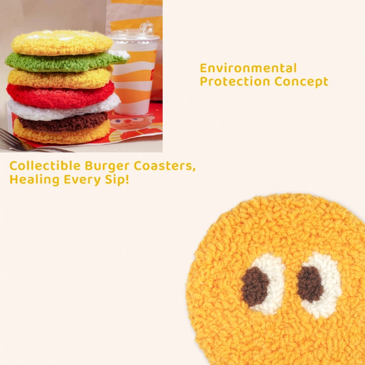 Artisan-Made - Burger and Toast Coaster