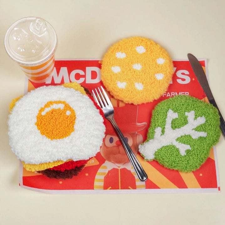 Artisan-Made - Burger and Toast Coaster