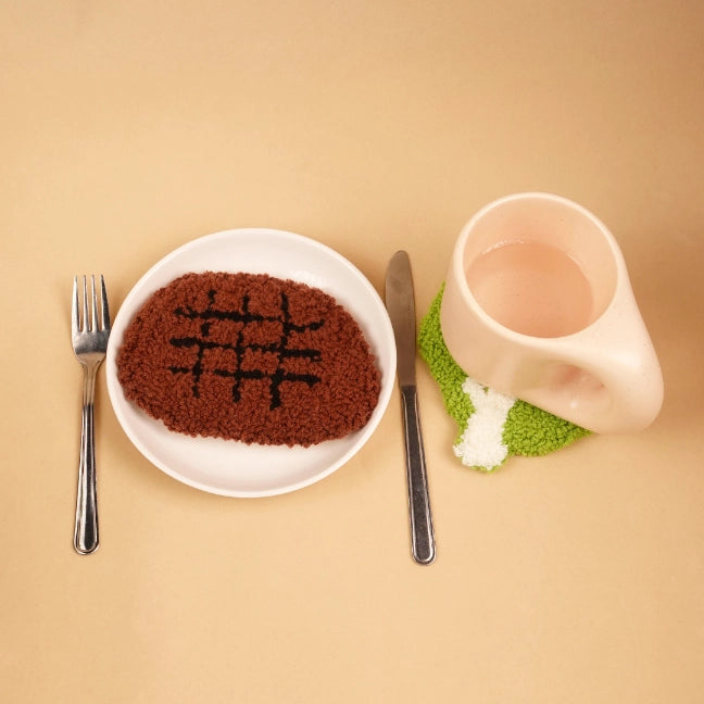 Bundle - Hamburger Coaster Crochet Kit Set of 7