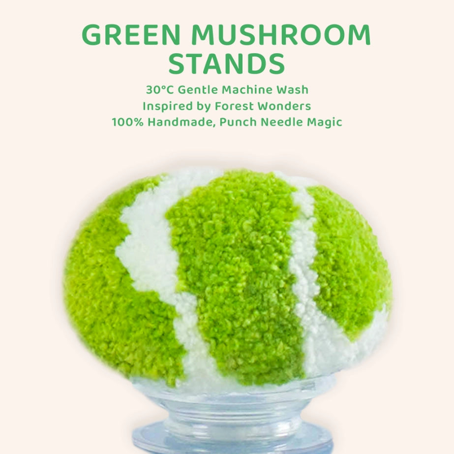 Artisan-Made - Green Mushroom Phone Stand