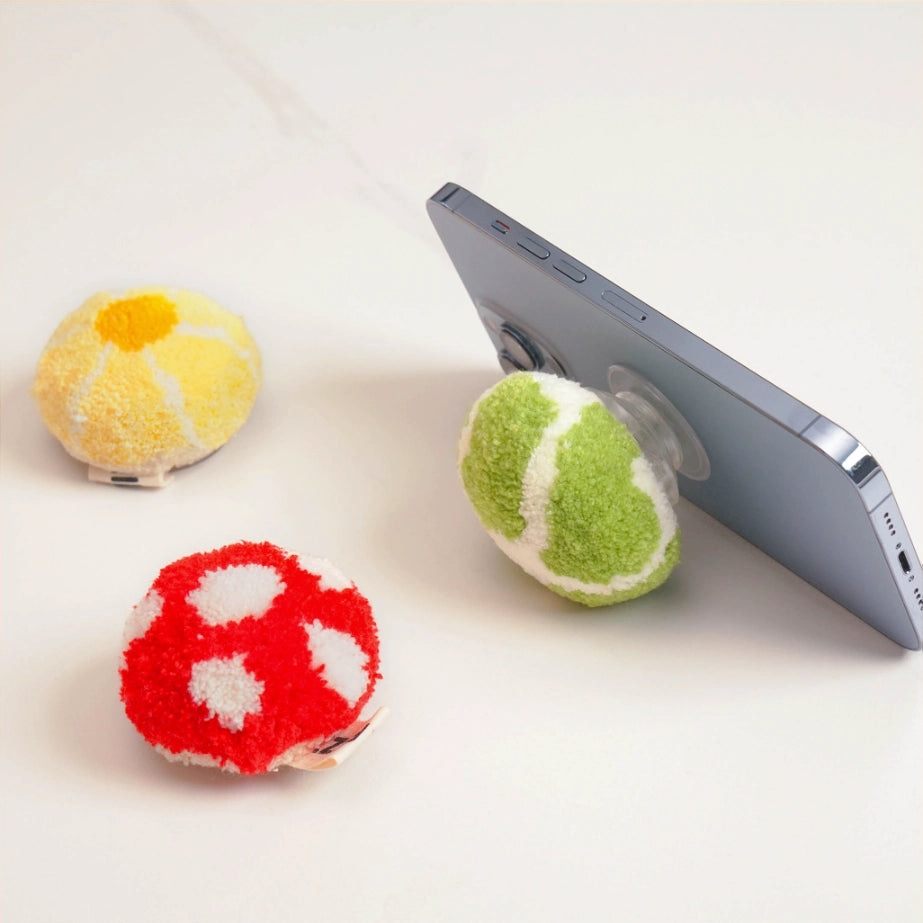 Artisan-Made - Green Mushroom Phone Stand