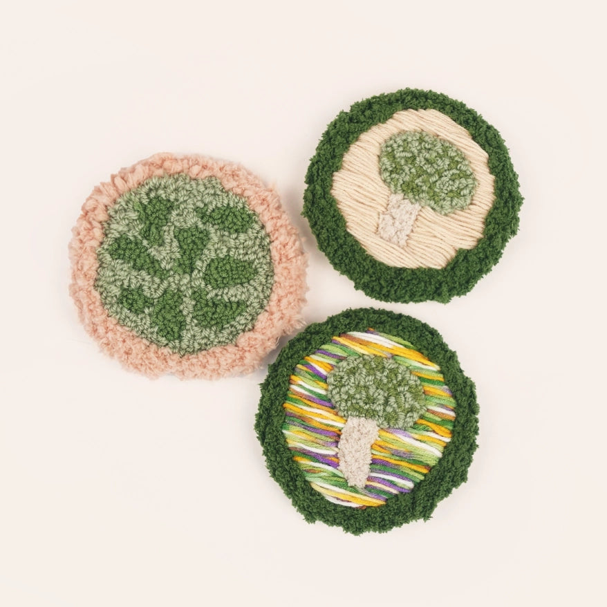 Artisan-Made - Green Mushroom Coaster
