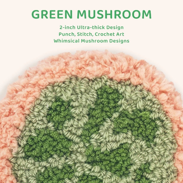 Artisan-Made - Green Mushroom Coaster