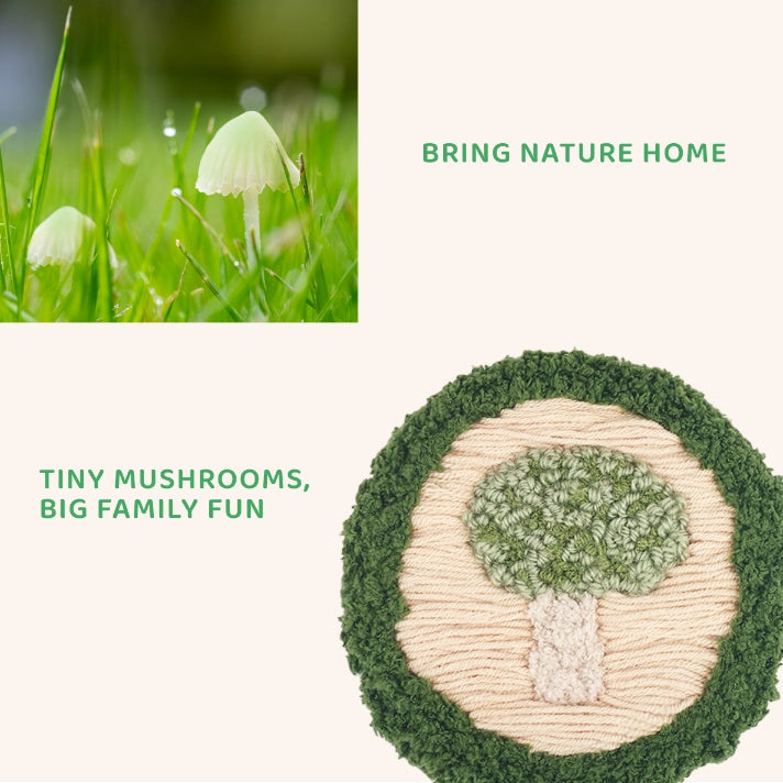 Artisan-Made - Green Mushroom Coaster