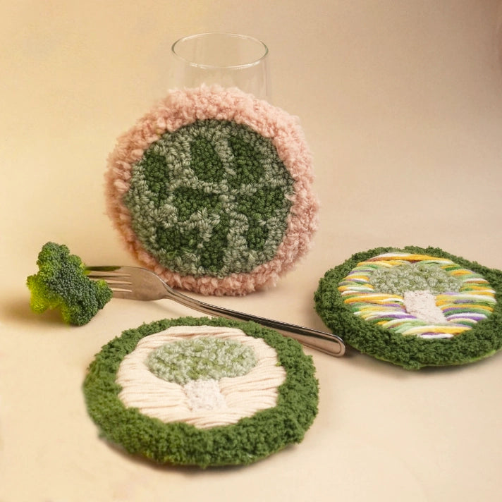 Artisan-Made - Green Mushroom Coaster
