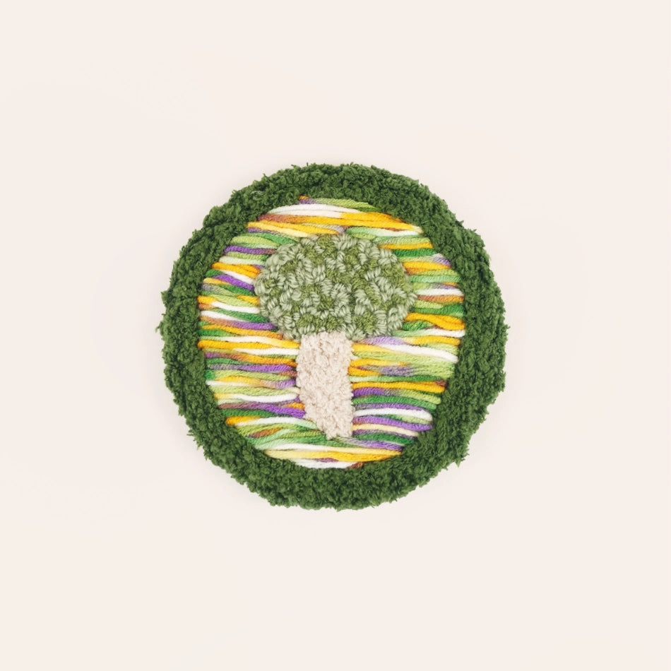 Artisan-Made - Green Mushroom Coaster