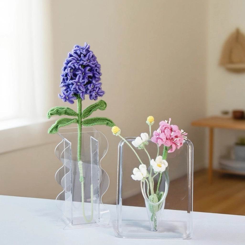 Artisan-Made - Micro-Crocheted Hyacinth Flowers