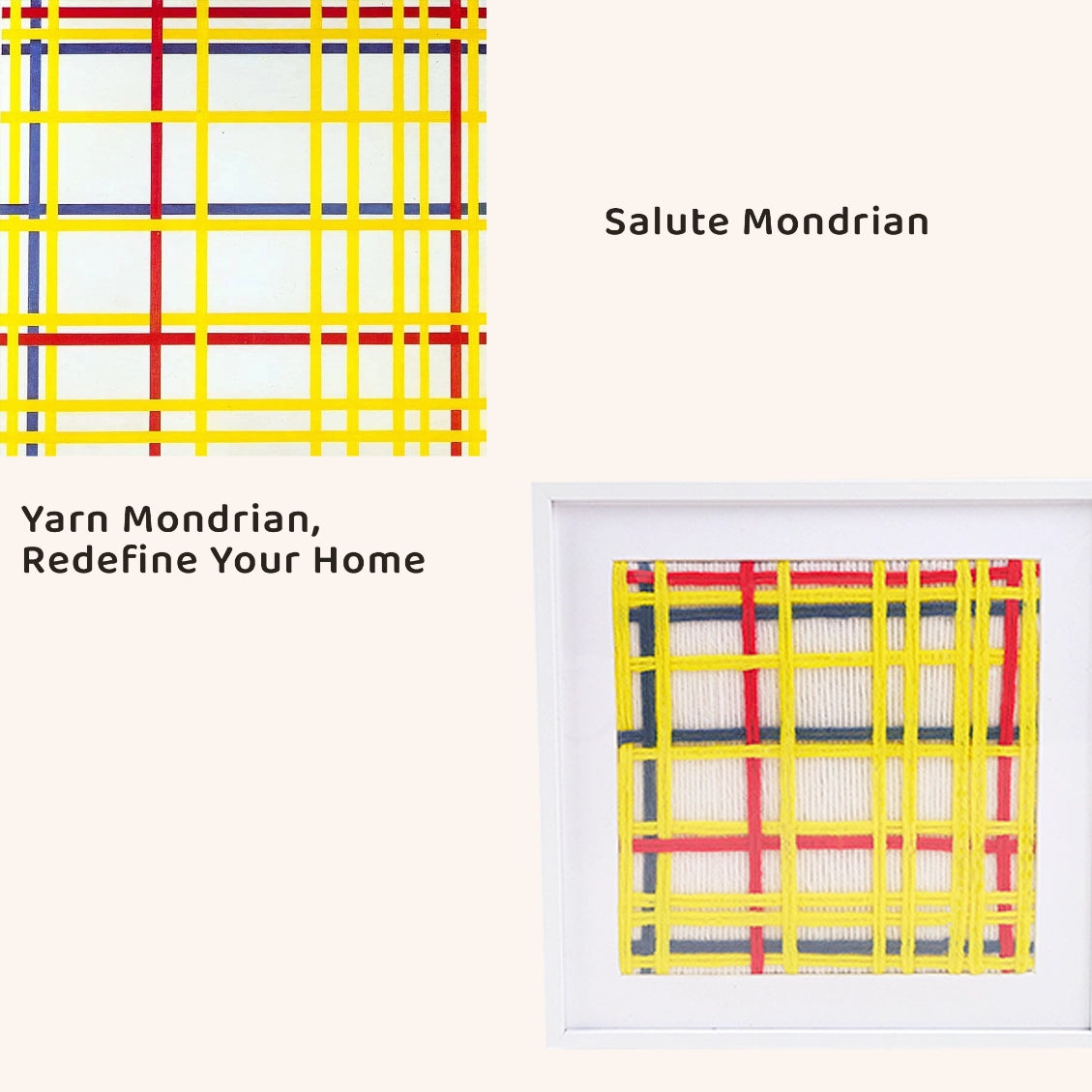 Artisan-Made - Mondrian Series Ornaments