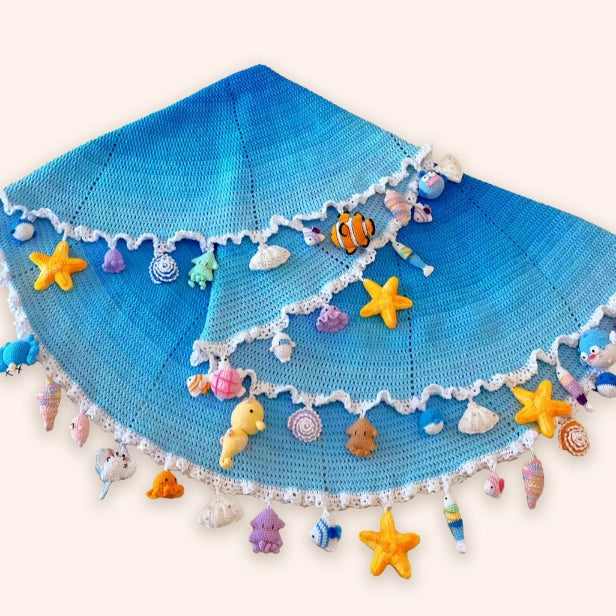 Crochet Kit - Ocean Series Flower Blanket