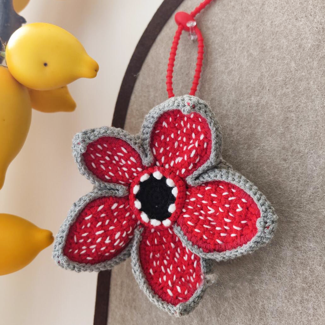 Demodog Crochet | Finished Crochet Earmuffs, Bag Charms, Headphone Cases, Crossbody Bags - Custom Orders Welcome