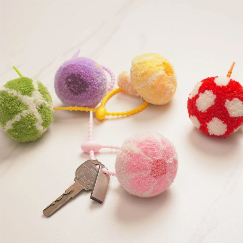 Artisan-Made - Pink Mushroom Keychain