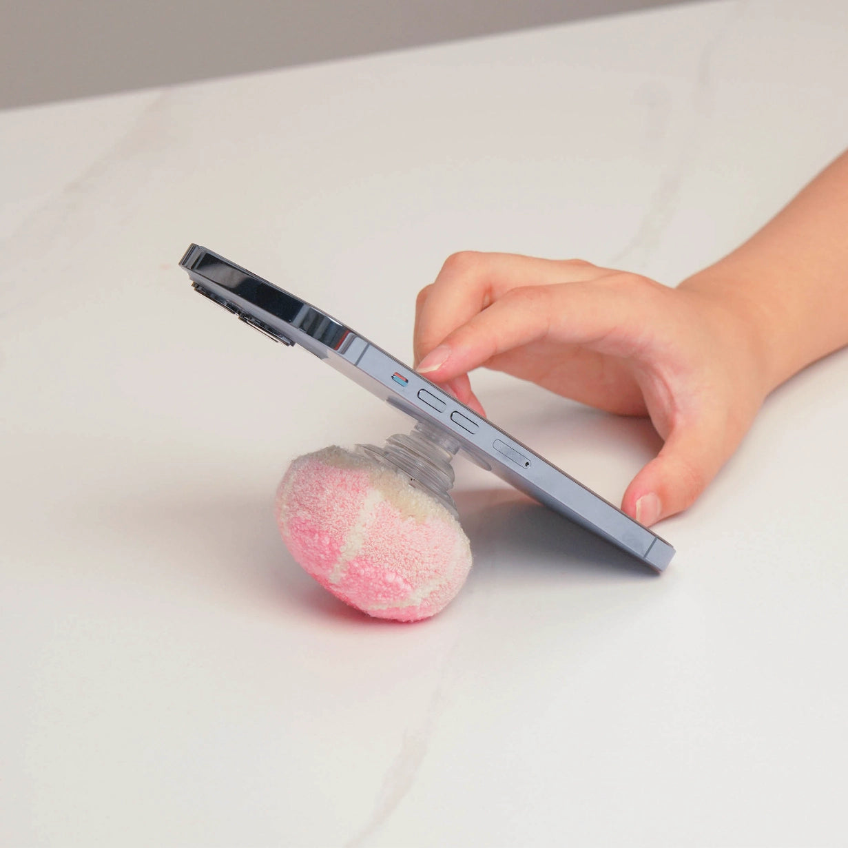 Artisan-Made - Pink Mushroom Phone Stand
