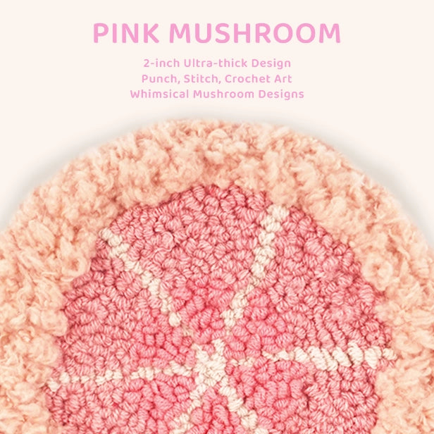 Artisan-Made - Pink Mushroom Coaster