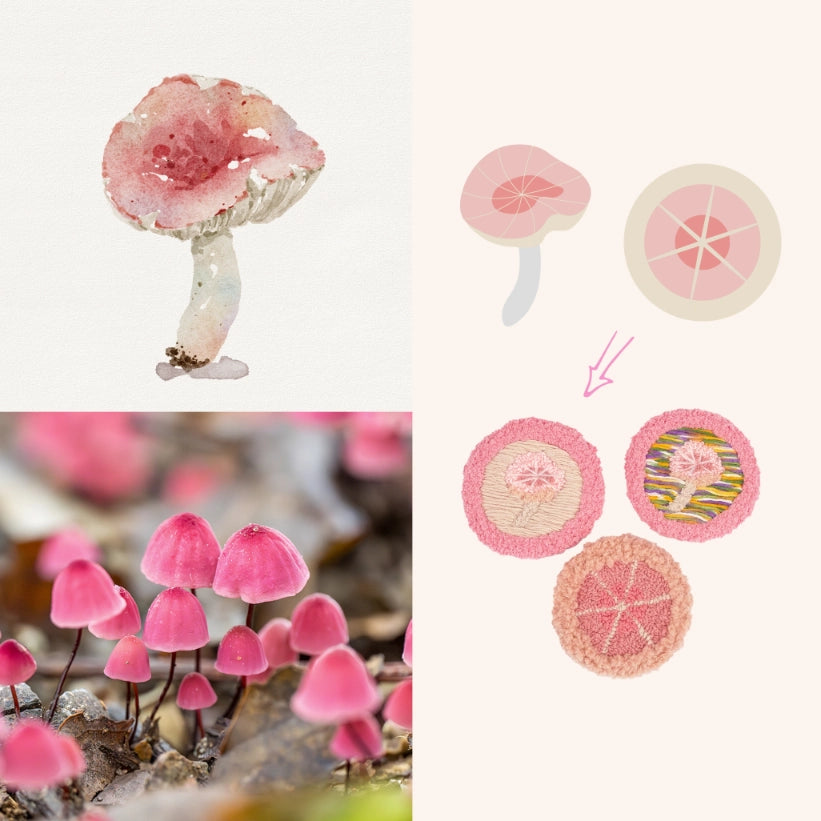 Artisan-Made - Pink Mushroom Coaster