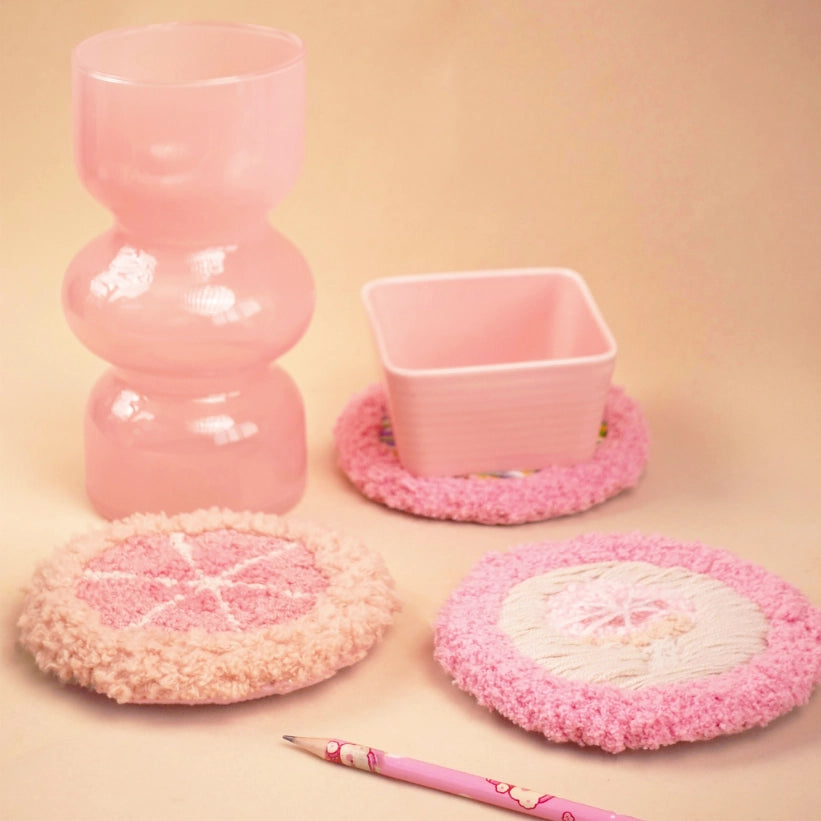 Artisan-Made - Pink Mushroom Coaster
