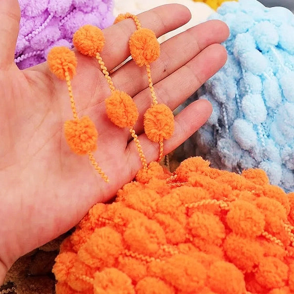 Small-Sized Pom-Pom Yarn 100 Grams